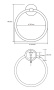 Кольцо для полотенец Bemeta Omega 104104062 Хром Кольцо для полотенец Bemeta Omega 104104062 Хром