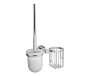Держатель освежителя и щетки для унитаза Donau, 24х37х11 см, хром и белый, K-9435