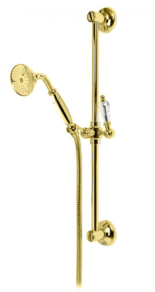 VINTAGE-SD-01-Sw-N Душевой гарнитур Исполнение: Хром, Ручки: Swarovski Nero 