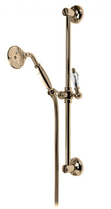 VINTAGE-SD-01-Sw-N Душевой гарнитур Исполнение: Хром, Ручки: Swarovski Nero 