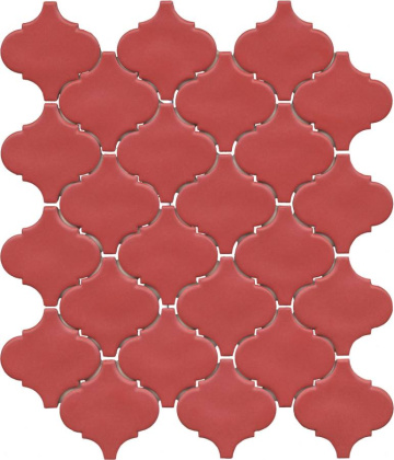 Арабески Марокко красный матовый 26x30x0,7