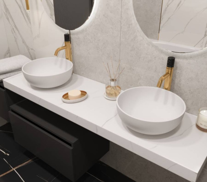 Столешница прямая FLAT CALACATTA 1610*460*70