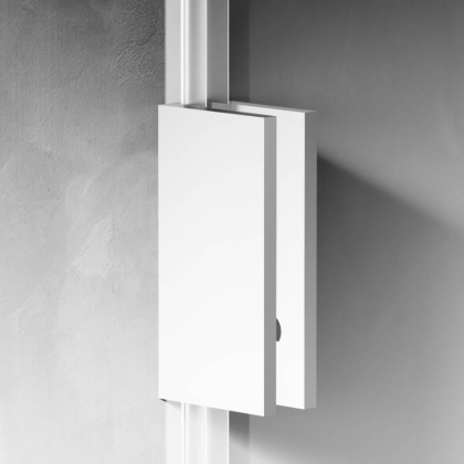 W94WI-120-F1-MTE Душевая перегородка X-Joy 120x195, стекло прозр. 6 мм + покрытие, фурнитура мат хро