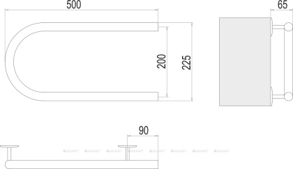 Полотенцесушитель Terminus Электро 25 П-обр 500х200