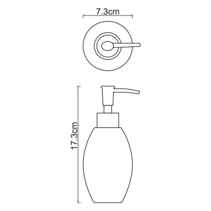 Ruwer K-6799 Дозатор для жидкого мыла Ruwer K-6799 Дозатор для жидкого мыла