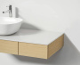 Модуль 90 см под раковину с выдвижным ящиком, левосторонний, дуб