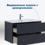 Тумба под раковину Aquanet Алвита New 100 2 ящика, антрацит Тумба под раковину Aquanet Алвита New 100 2 ящика, антрацит