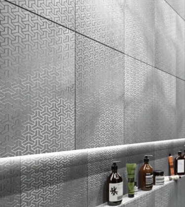 Декор HGD\C371\6399 Ломбардиа серый темный 40см*25см*8мм (1уп/10шт)матовый, шт