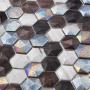 Стеклянная мозаика FOREST MIX, Hexagon