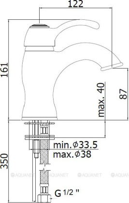 Смеситель для раковины Paffoni Flavia FA071CR