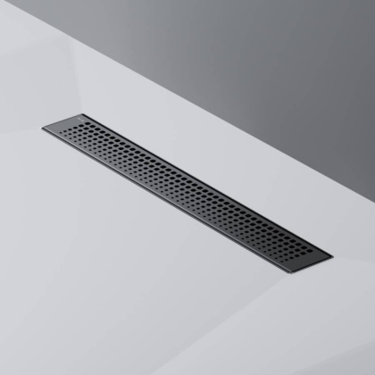 W01SC-P11-050-01BM MasterFlow Трап для душа линейный универс затвор Cut Gradient 50см цвет черн мат