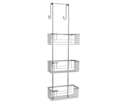 Комплект из держателей и 3-х навесных полок, 27,5х92,5х27,3 см, хром, K-71133