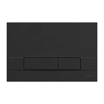 Кнопка смыва Lemark BIT  механическая цвет: черный матовый SOFT TOUCH