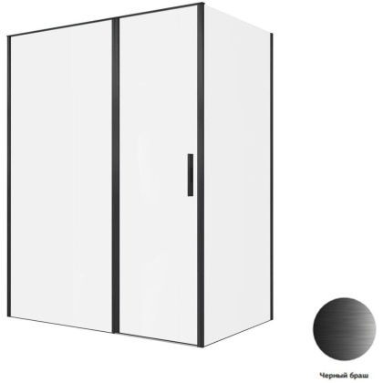 Душевой уголок Allen Brau Priority 160x100 3.31039.BBA + 3.31048.BBA черный браш