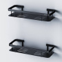 Полка для душа Sense L прямая двухъярусная, 5,8х34,5х12,8 см, черная, A7453222