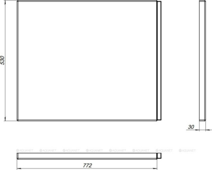 Боковой экран Aquanet Nio, 70