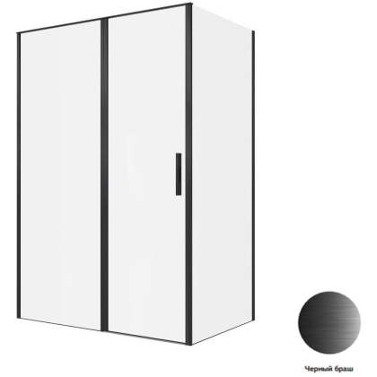 Душевой уголок Allen Brau Priority 140x90 3.31036.BBA + 3.31045.BBA черный браш