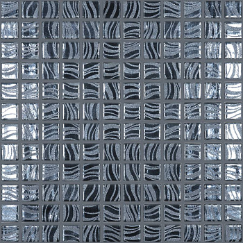 Стеклянная мозаика, 7803 Glitter Black 25x25, Glitter