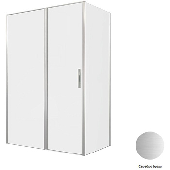 Душевой уголок Allen Brau Priority 140x80 3.31035.BA + 3.31041.BA серебро браш