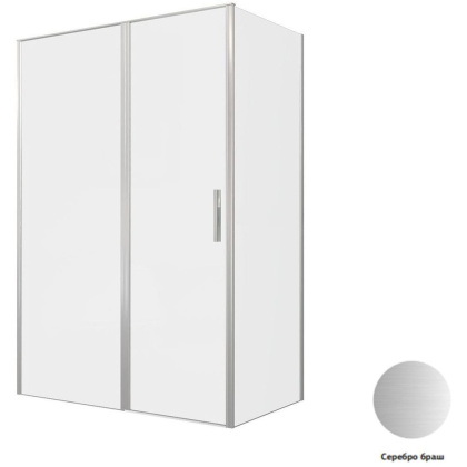 Душевой уголок Allen Brau Priority 140x80 3.31035.BA + 3.31041.BA серебро браш