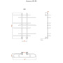 Полотенцесушитель Логика НП 80*60 (ЛЦ9)