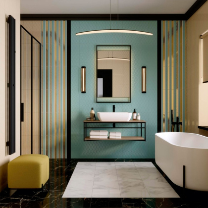 Плитка настенная 15140 Спига голубой структура 15*40*9.3 (19шт\1.14м2), м2 Плитка настенная 15140 Спига голубой структура 15*40*9.3 (19шт\1.14м2), м2