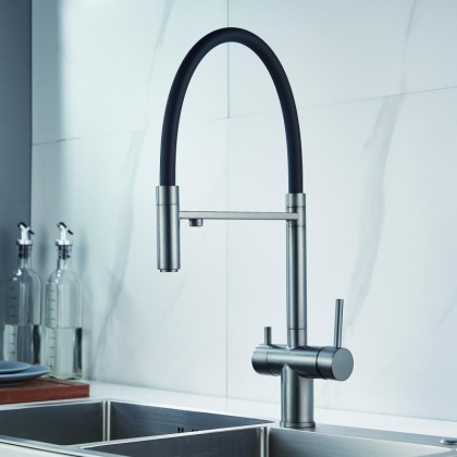 Смеситель для кухни с гибким изливом Shevanik S178 S178T Смеситель для кухни с гибким изливом Shevanik S178 S178T