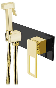 Гигиеническая лейка Q со смесителем BLACK GOLD_Комплект Гигиеническая лейка Q со смесителем BLACK GOLD_Комплект
