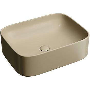 Умывальник чаша накладная прямоугольная (цвет Капучино Матовый) Element 505*380*150мм