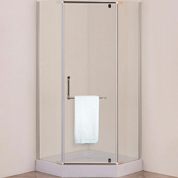 Душевой уголок Agger A03-090TCR_G правый без поддона 86х86, стекло прозрачное