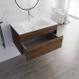 База под раковину Chiara 800 подвесная, 1 выкатной ящик soft-close, C.Oak