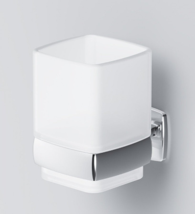 A9034300 Gem, Стеклянный стакан с настенным держателем A9034300 Gem, Стеклянный стакан с настенным держателем