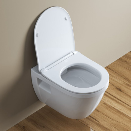 LOTO Унитаз подвесной с сиденьем дюропласт soft close BB070CHR/SC