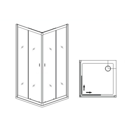 Душевой уголок Dolphin TN-31, RGW 41933188-11