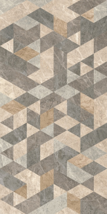 Керамогранит Vitra Marmostone Декор "Микс Гео" 7ЛПР 60х120 (3шт/2,16м2), м2