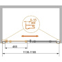 PRATICO-BF-1-115-C-Cr Душевая дверь PRATICO-BF-1-115-C-Cr Душевая дверь