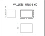 Ящик под столешницу 60см АНТРАЦИТ мат. VALLESSI UNO-S 897-060-A mat Boheme Ящик под столешницу 60см АНТРАЦИТ мат. VALLESSI UNO-S 897-060-A mat Boheme
