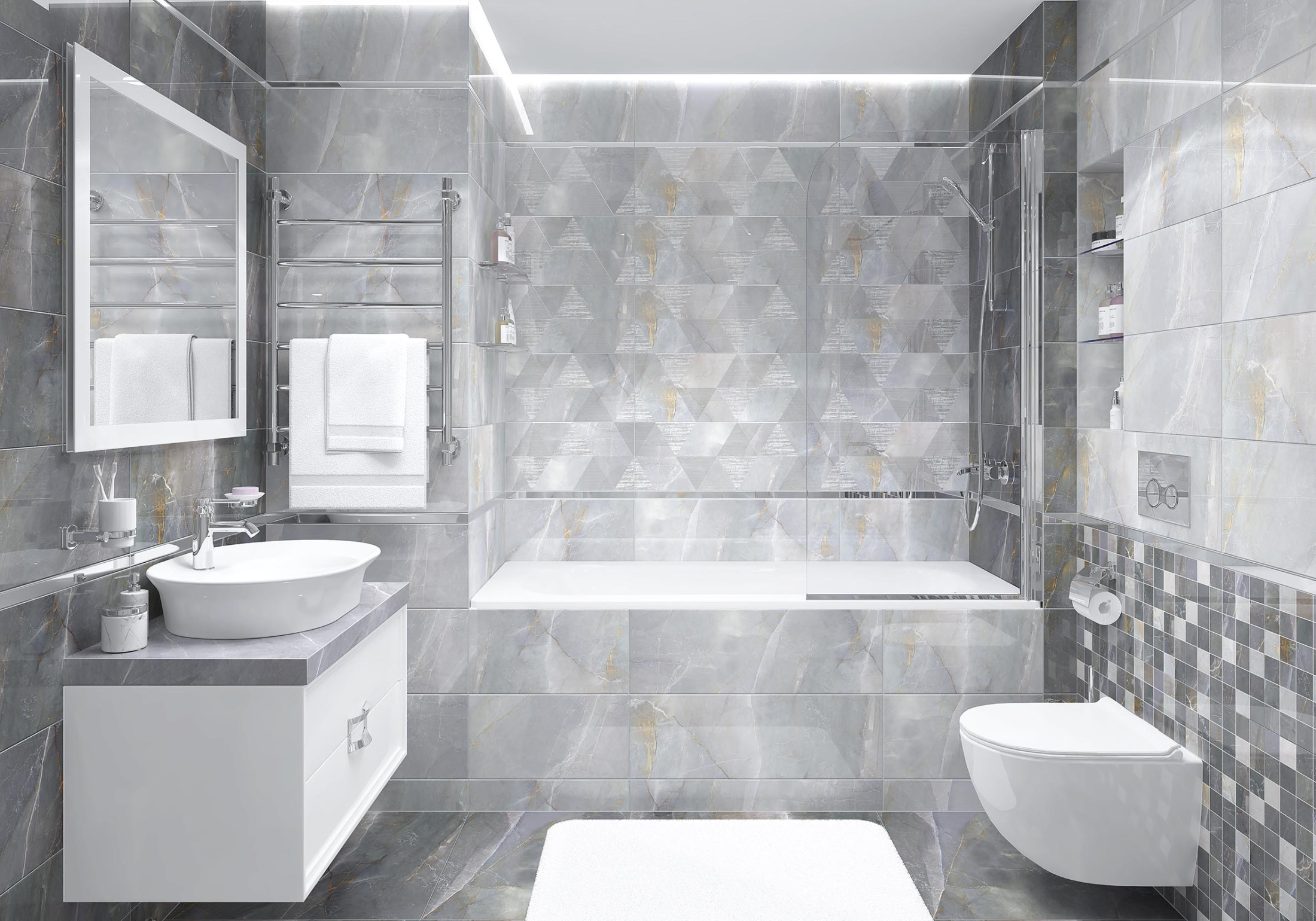 Керамогранит Laparet Shade темно-серый 60х60 (4шт_1,44м2), м2