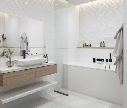 10100001346 Плитка облицовочная White Planet_GT Бел. 60*25 03_ 1 \57,6