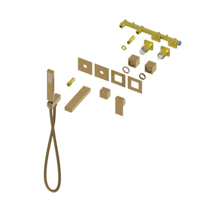 Смеситель встроенный для ванны с душем Timo Selene 2014/17YSM золото матовое Смеситель встроенный для ванны с душем Timo Selene 2014/17YSM золото матовое