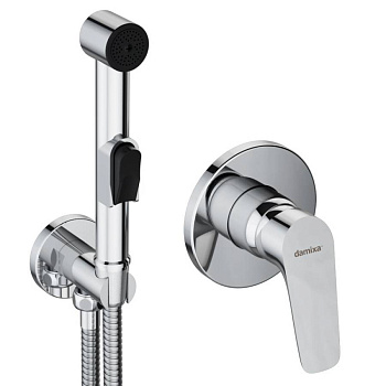 777510001 Jupiter, Смеситель монтируемый в стену с гиг. душем, Хром