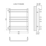 Полотенцесушитель водяной Lemark Luna LM41607 П7 500x600