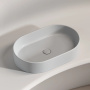 Умывальник чаша накладная овальная (цвет Серый Матовый) Element 608*385*122мм