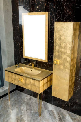 Столешница стекло 80см моноблок Поталь