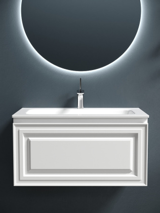 Тумба подвесная SANCOS Very 790х445х406, c одним  ящиком оснащенным доводчиками, Bianco , арт.VR80W Тумба подвесная SANCOS Very 790х445х406, c одним  ящиком оснащенным доводчиками, Bianco , арт.VR80W