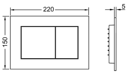 Комплект установки подвесного унитаза: модуль, панель TECEnow черная матовая, унитаз TECEone