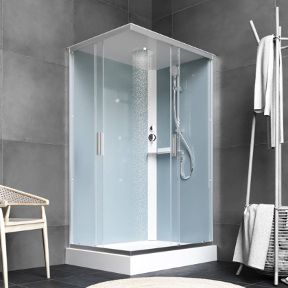 W90C-404-12080MT Gem кабина душевая 120x80, прямоугольная, профиль матовый Хром, стекло прозрачное W90C-404-12080MT Gem кабина душевая 120x80, прямоугольная, профиль матовый Хром, стекло прозрачное