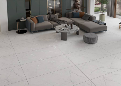 Керамогранит матовый c эффектом карвинга, AROMA GREY 60x120 7мм MATT CARVING, Modern