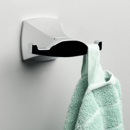 Крючок двойной Wern, 9х5,2х7,6 см, хром, K-2523D