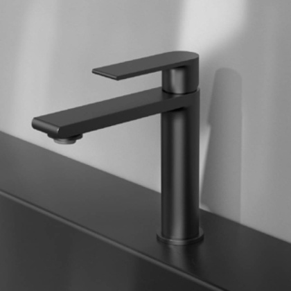 Смеситель для раковины Vogue VBF-1V1MB однорычажный, черный Смеситель для раковины Vogue VBF-1V1MB однорычажный, черный